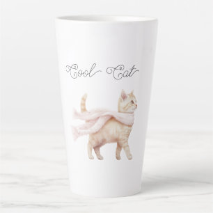Coole Katze Blush Rosa Schal Milchtasse