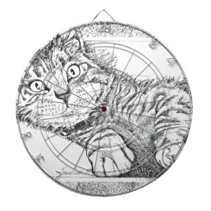 Coole Katze Dartscheibe