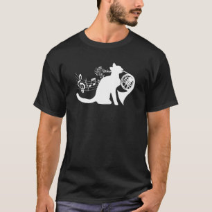 Coole Katze, die Französischhornmusiker Orchester T-Shirt