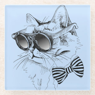 Coole Katze Glasuntersetzer