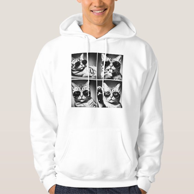 Coole Katze Hoodie (Vorderseite)