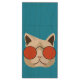 Coole Katze in Sonnenbrille Holz USB Stick (Rückseite (Vertikal))