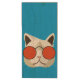 Coole Katze in Sonnenbrille Holz USB Stick (Vorderseite Vertikal)