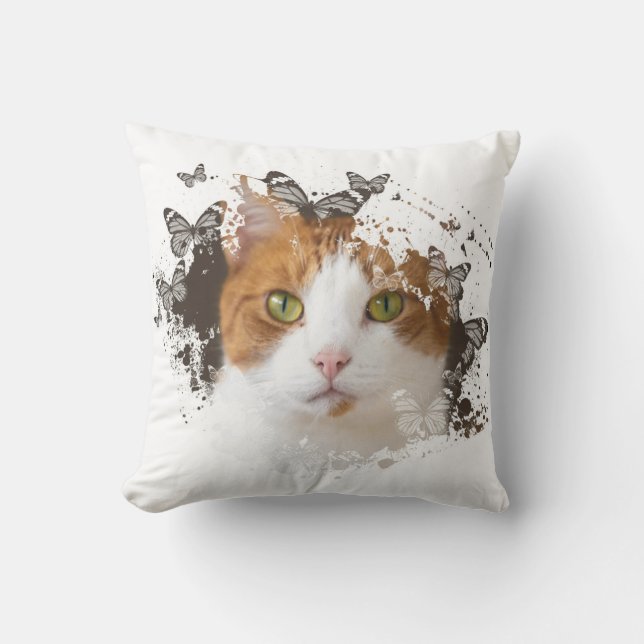 Coole Katze Kissen (Vorderseite)