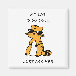 Coole Katze Magnet