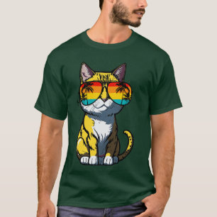 Coole Katze mit Sonnenbrille Whiskered Purrfection T-Shirt