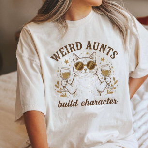 Coole Katze mit Wein - Seltsame Tanten bilden Char Tri-Blend Shirt