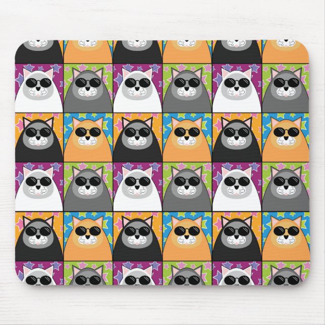 Coole Katze Mousepad (Vorne)
