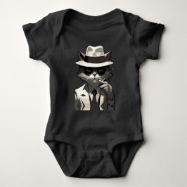Coole Katze Noir: Suave und mysteriöse Feline Baby Strampler