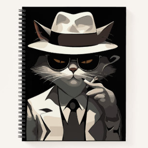 Coole Katze Noir: Suave und mysteriöse Feline Notizbuch