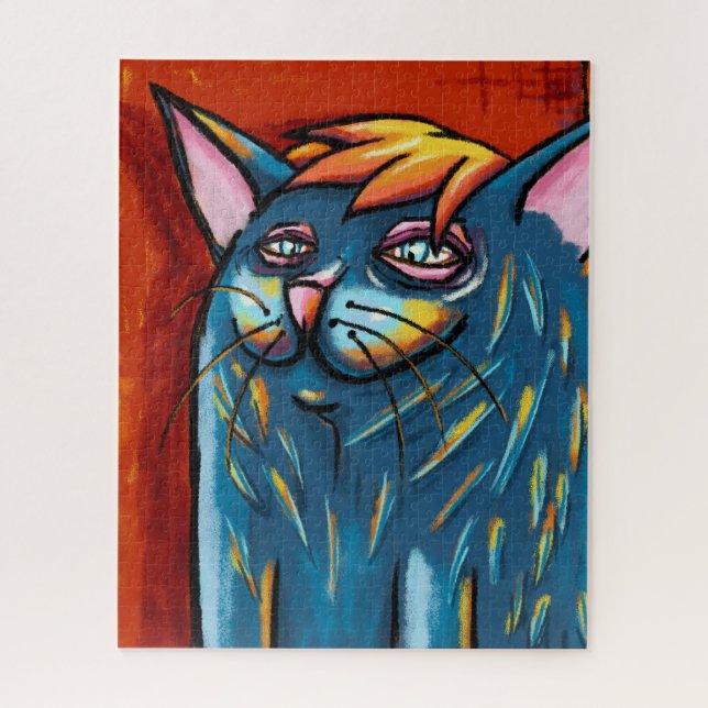 Coole Katze Puzzle (Vertikal)