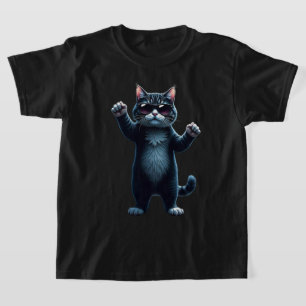 Coole Katze Rock Tänzer Shirt   Lustiges Tier Musi
