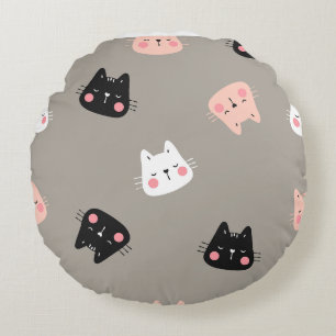 Coole Katze Rundes Kissen