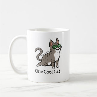 Coole Katze Skooter Tassen-eine Kaffeetasse
