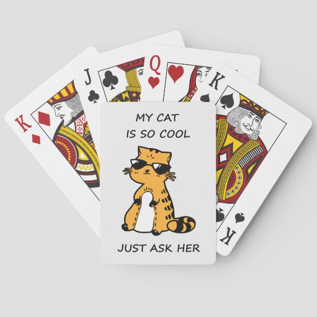 Coole Katze Spielkarten (Rückseite)