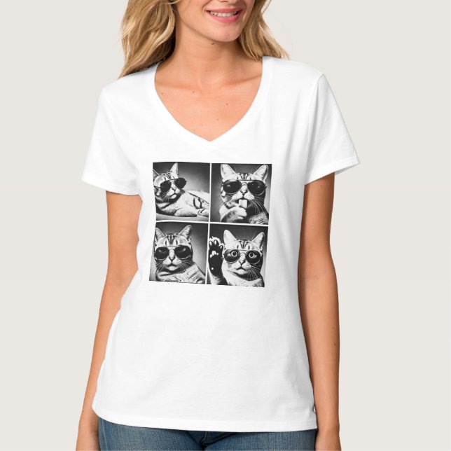 Coole Katze T-Shirt (Vorderseite)