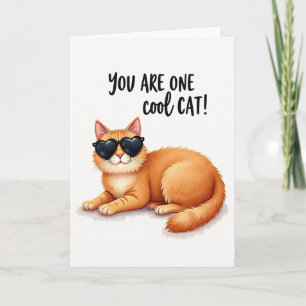 Coole Katze Vatertagskarte Karte
