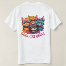 Coole Katzen Crew zusammengesetzte Katzen mit Sonn T-Shirt