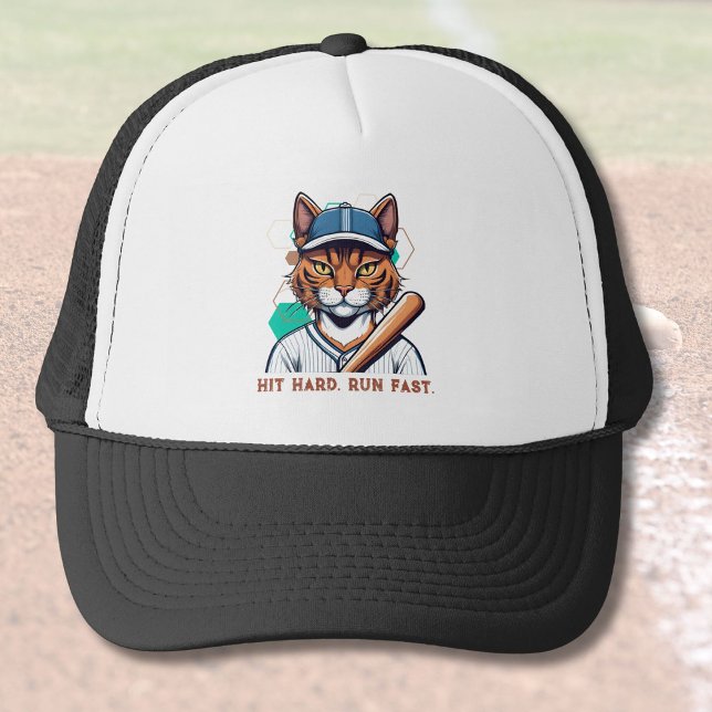 Coole Katzen Geschenke für Baseball-Spieler Liebes Truckerkappe (Cool Cat Gifts for Baseball Players Lovers Coaches)