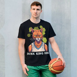 Coole Katzen Geschenke für Basketball Liebhaber Tr T-Shirt