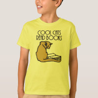 Coole Katzen lasen retro Art der Bücher
