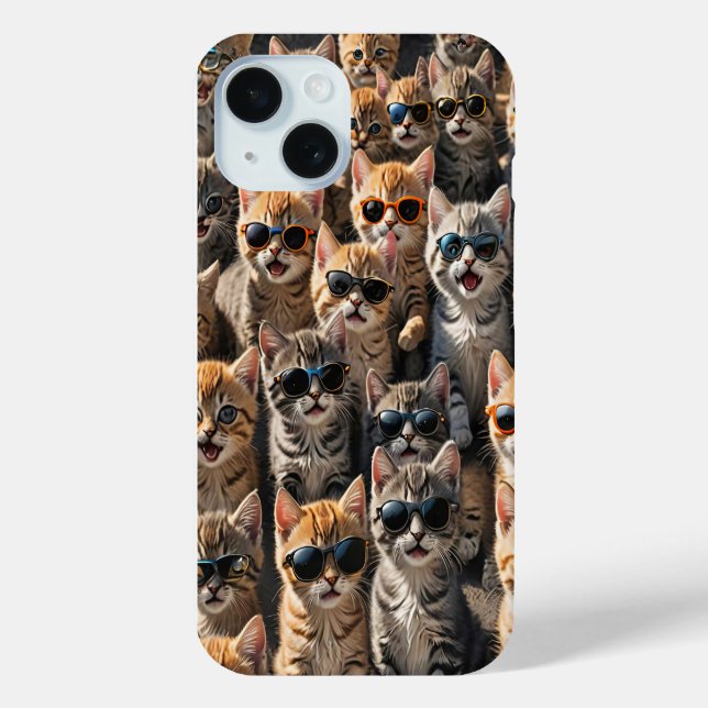 Coole Katzen mit Sonnenbrille Case-Mate iPhone Hülle (Rückseite)