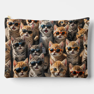 Coole Katzen mit Sonnenbrille Zubehörtasche