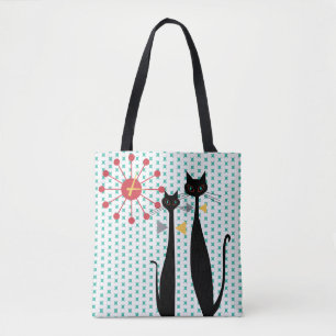 Coole Katzen-Mitte- des Jahrhundertsmoderne Tasche