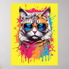 Coole Katzen: "Nenn mich Apollo!" Poster