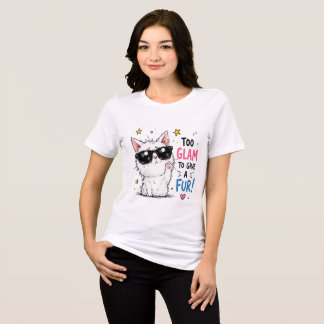 Coole Katzen-Sonnenbrillen-Design Tri-Blend Shirt