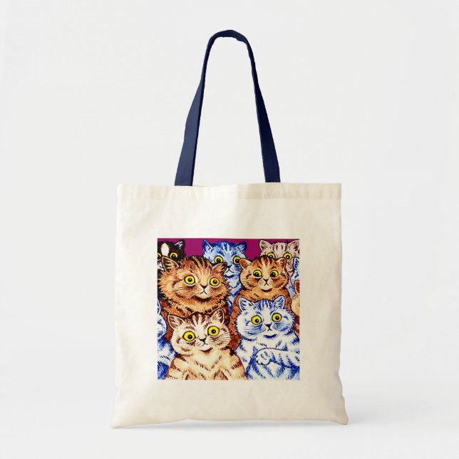 Coole Katzen von Louis Wain Tragetasche (Vorne)