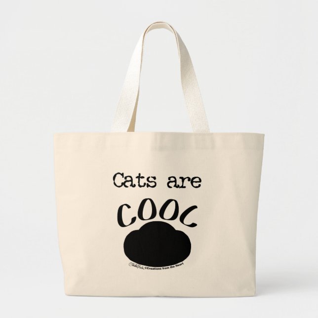 Coole Katzenauflage Jumbo Stoffbeutel (Vorne)
