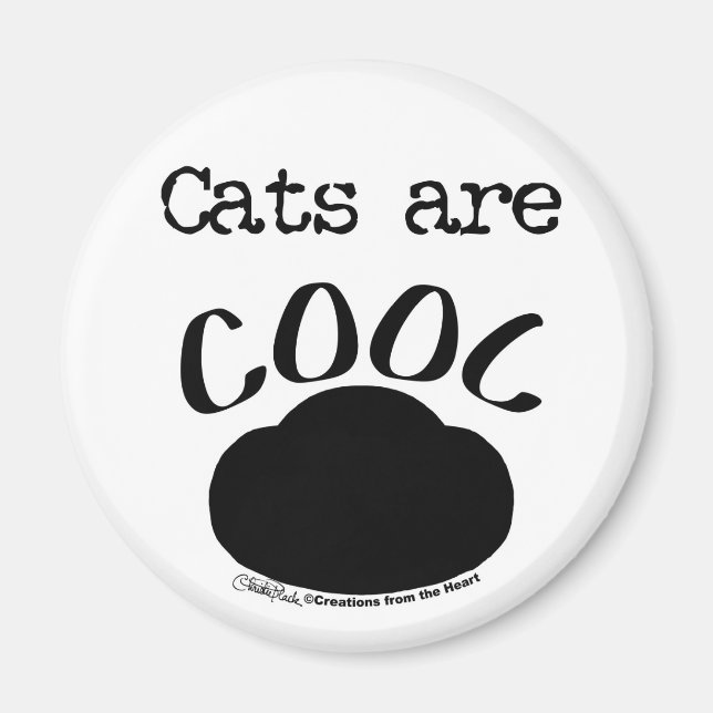 Coole Katzenauflage Magnet (Vorne)