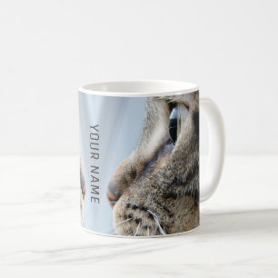 Coole Katzenprofil Nahaufnahme Foto Personalisiert Kaffeetasse