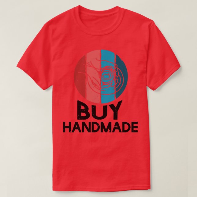 Coole Kaufen handgefertigte Vintage Potterie Handc T-Shirt (Design vorne)