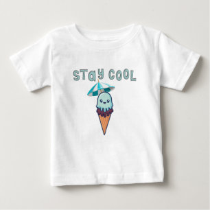Coole Kawaii Ice Creme bleibe Baby T-shirt