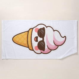 Coole Kawaii Ice Creme Strandtuch