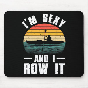 Coole Kayak-Kunst für Männer Frauen Kayaker Rudern Mousepad