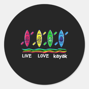 Coole Kayaks-Shirts für Outdoor-lustiges Kayaking Runder Aufkleber