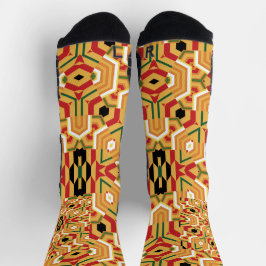 Coole Kente Remix Multiprint Socken