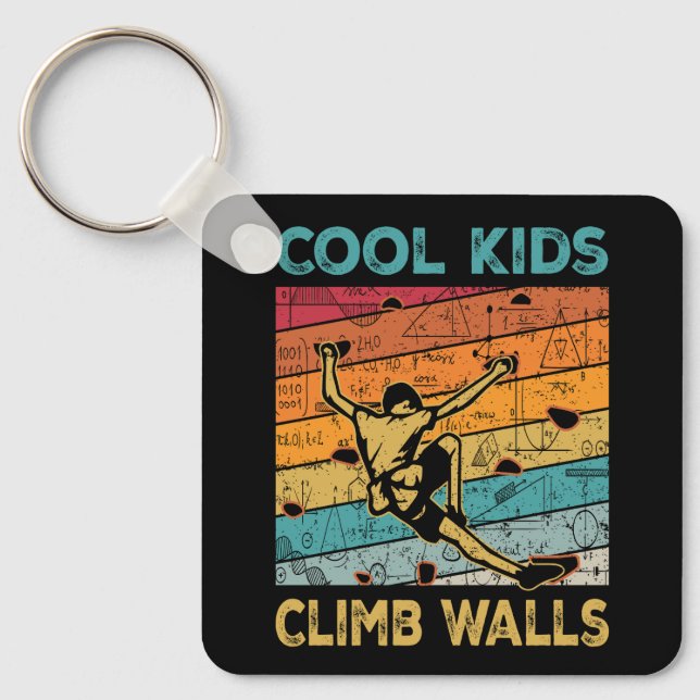 Coole Kids Climb Walls Extreme Sport Rock Klettern Schlüsselanhänger (Vorderseite)