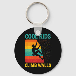 Coole Kids klettern an Wänden - Boulder-Spaß  Schlüsselanhänger