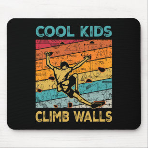Coole Kids klettern an Wänden Extremsport Boulder  Mousepad