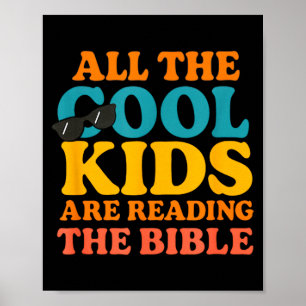 Coole Kids lesen die Bibel  Poster
