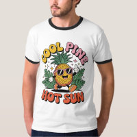 Coole Kiefer Heiße Sonne Retro Ananas Sommer Stimm