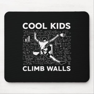Coole Kinder erklettern Wände Lustiges Boulder-Kle Mousepad