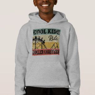 Coole Kinder fahren Achterbahn Lustige Achterbahn Hoodie