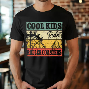 Coole Kinder fahren Achterbahn Lustige Achterbahn T-Shirt