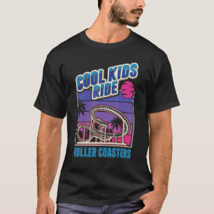 Coole Kinder fahren Roller Untersetzer Roller Unte T-Shirt