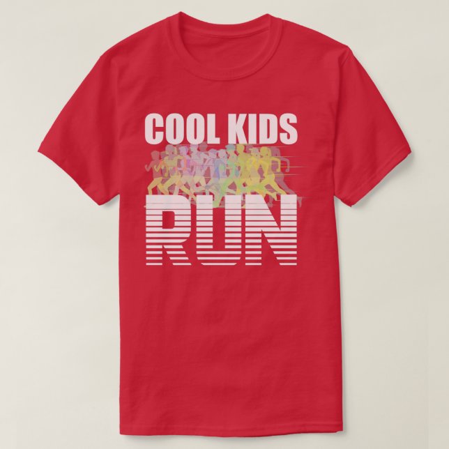 Coole Kinder laufen laufen T-Shirt (Design vorne)